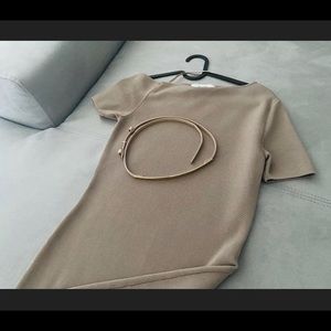 COPY - REISS Palmer Shoulder Bodycon Dress US2/UK…